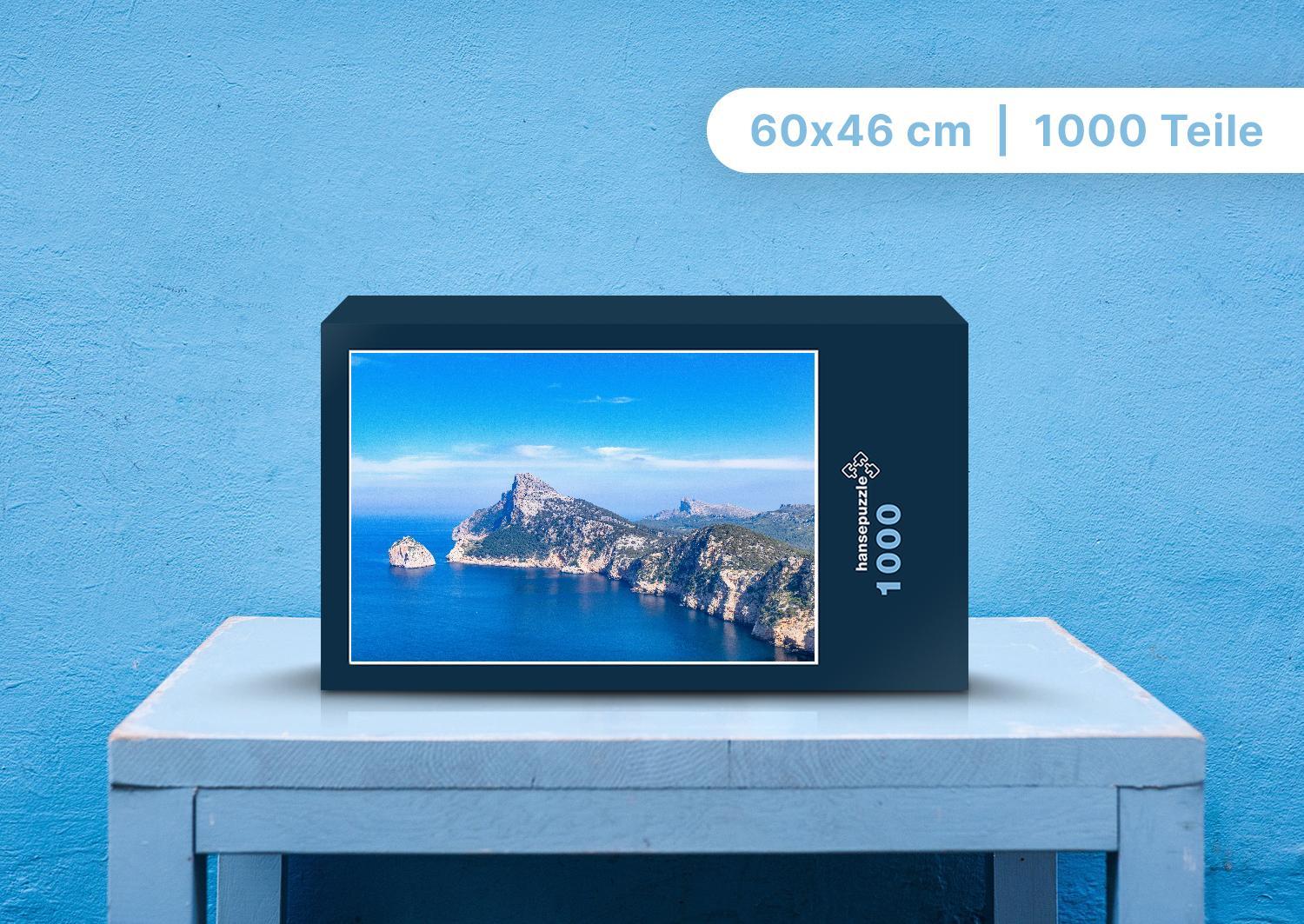 hansepuzzle 98579 - Gebirgslandschaft Puzzle, 1000 Teile, Natur, 60,0 x 46,0cm mit hochwertiger Aufbewahrung, Kartonbox & Beutel 88579