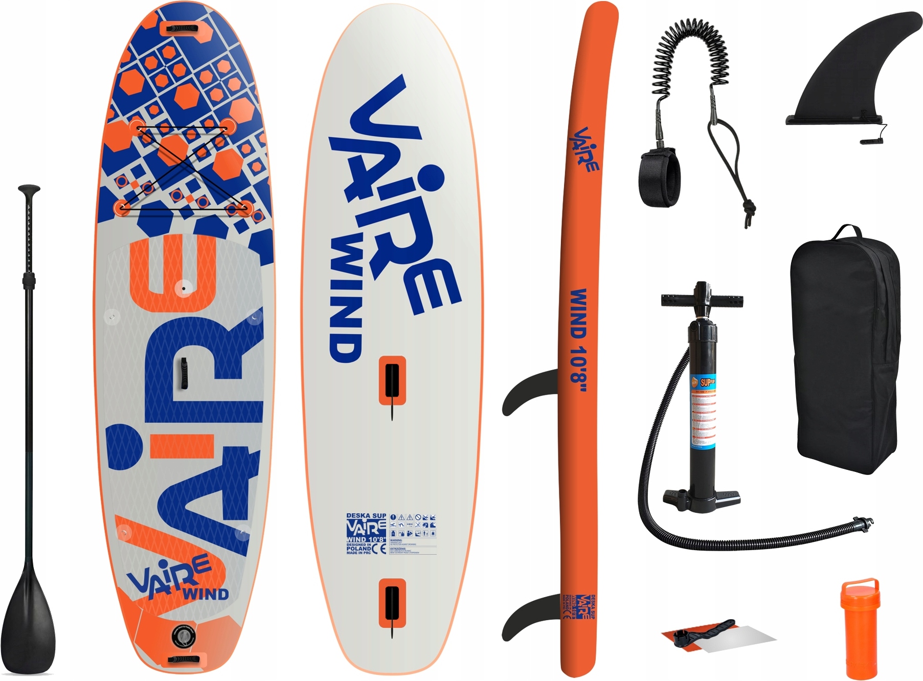 Sup Vaire Wind 10'8 Aufblasbares Windsurfbrett Mit Segel Und Sattel