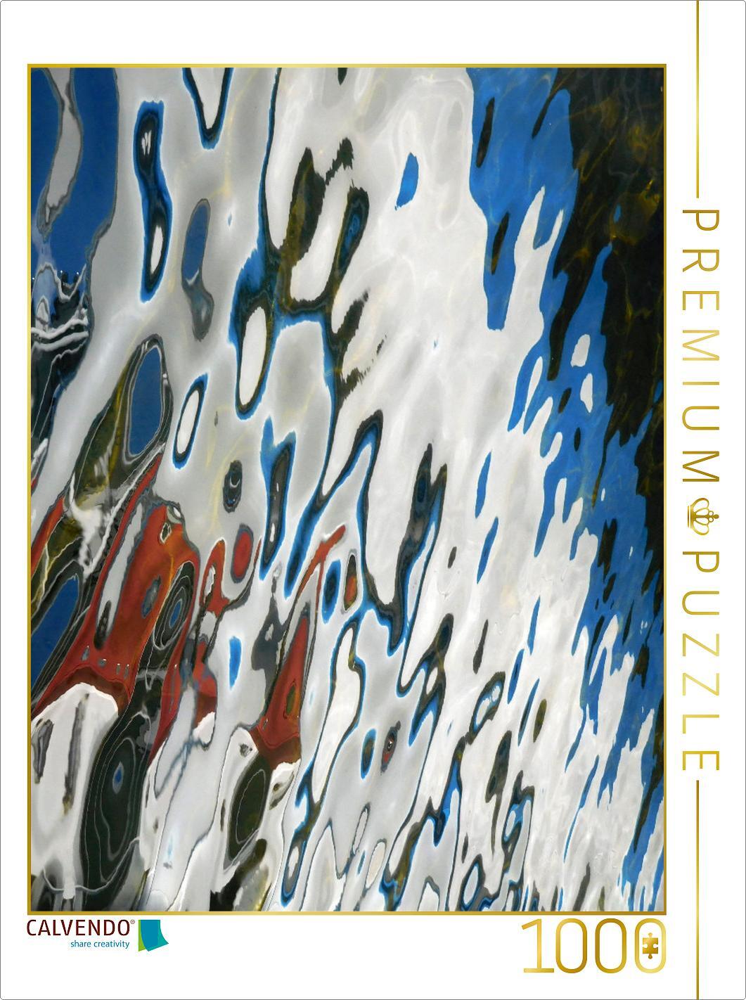 CALVENDO Puzzle HEIMKEHR, Wasserreflexion, Fotografie, Spree, Berlin Hafen Treptow | 1000 Teile Lege-Größe 64x48cm Foto-Puzzle für glückliche Stunden