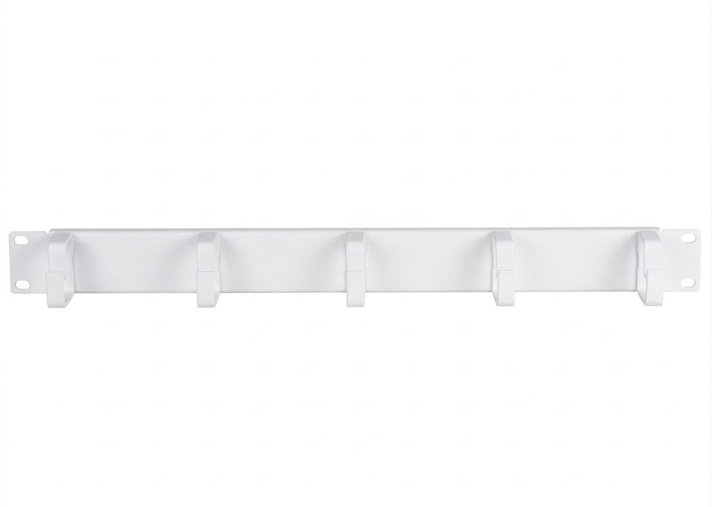 DSIT 19 Zoll Kabelführungsleiste Metall – 1 HE weiss DS-1904-W