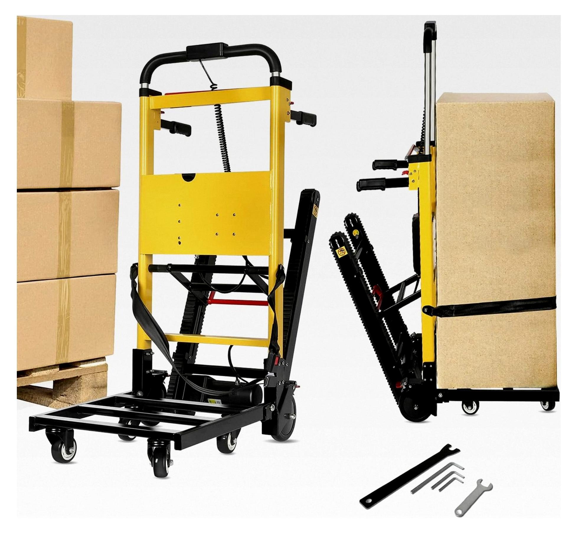 Markenlos Elektrische Sackkarre, Robuster Treppensteiger-Transportwagen mit 6 Rädern für die Möbellogistik, zum einfachen Transport von schweren Möbeln Treppen hoch und runter