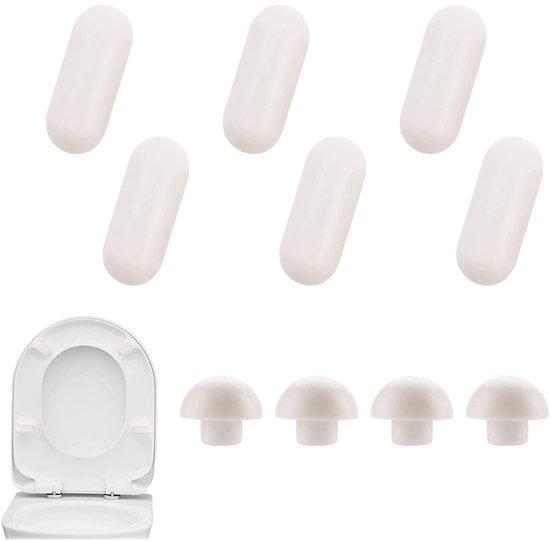 OEM Toilettensitz Dämpfer-Set, Sitzabstandhalter, Bumper, Weiß, Klein 2026