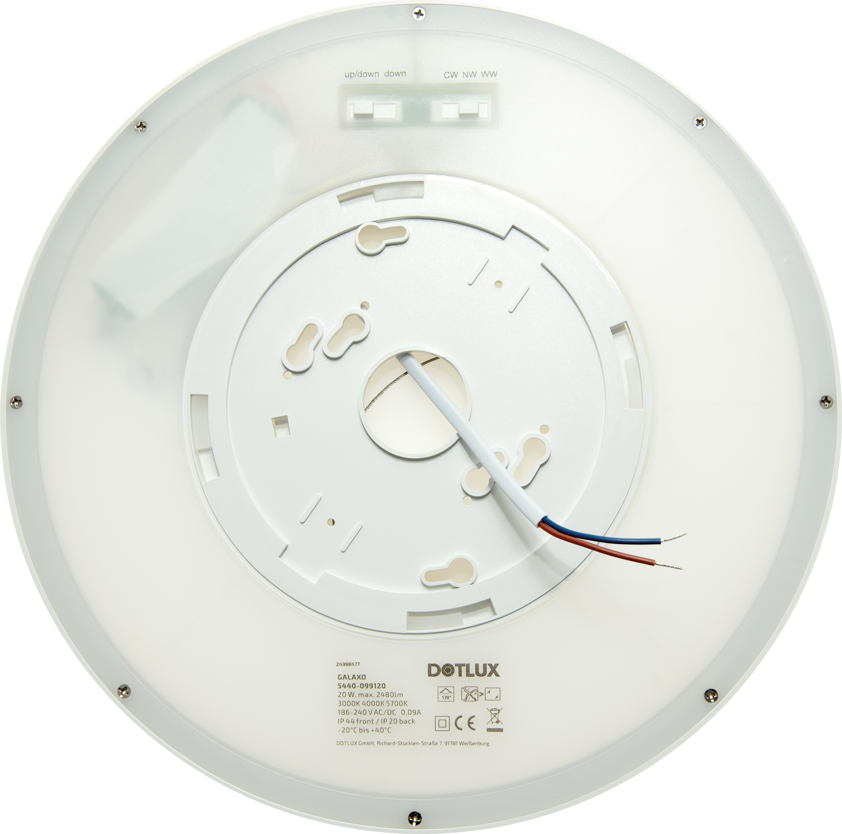 DOTLUX LED-Leuchte GALAXO Ø300 20W COLORselect und Backlight