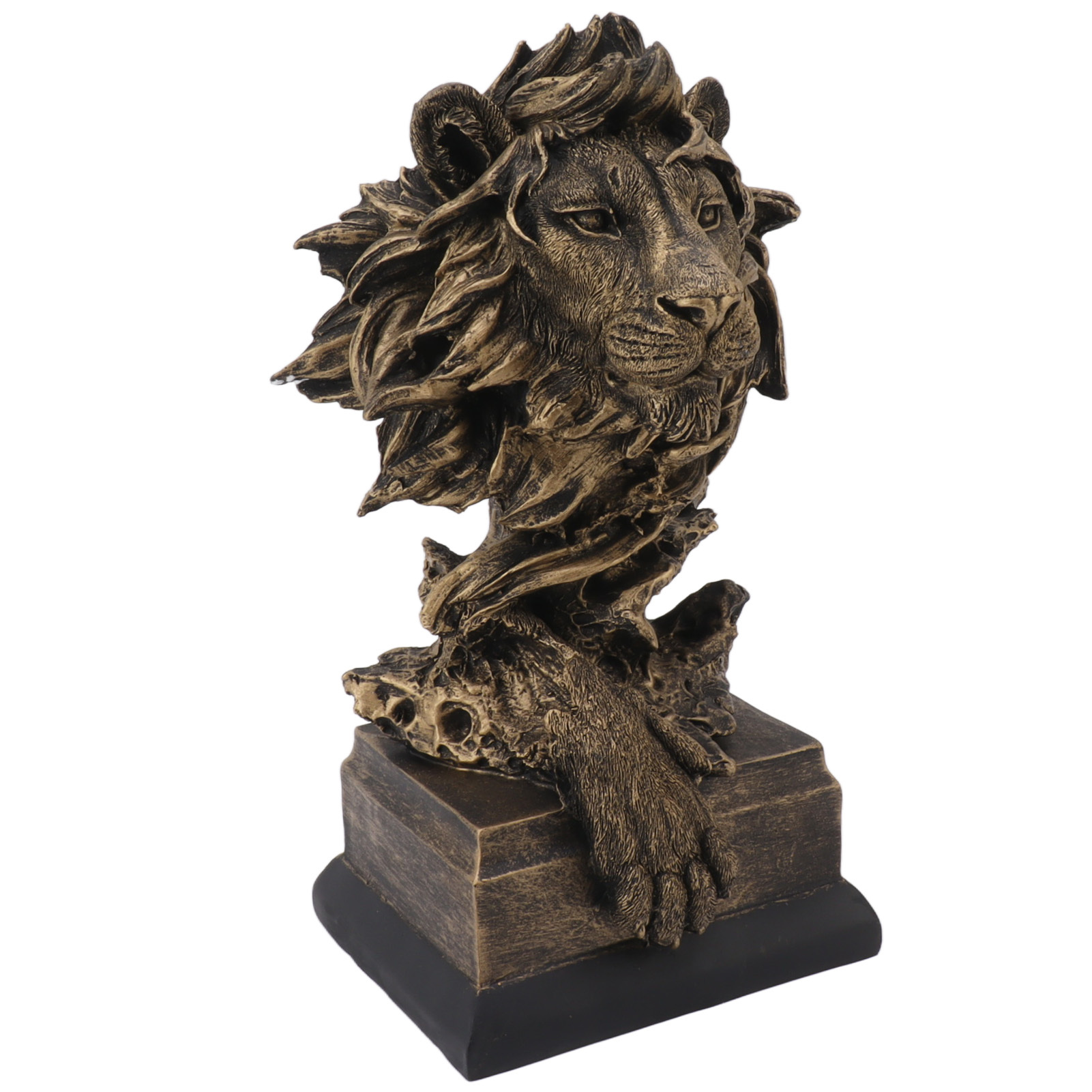 Cocosity Löwenkopf-Skulptur,Löwenkopf-Statue,Löwenstatue aus Harz,Löwenstatue,Löwen-Skulptur,Löwen-Dekoration