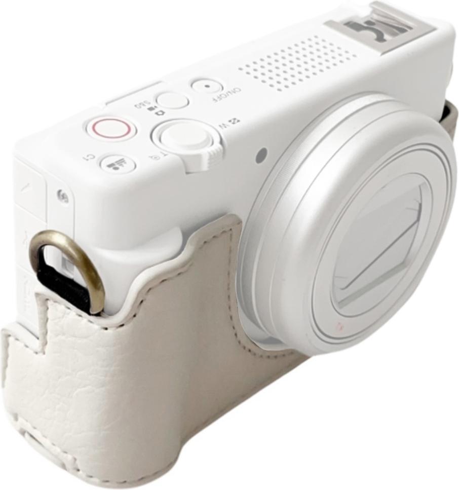 Prenosné ochranné puzdro na fotoaparát Retro štýl puzdra na fotoaparát Držiak na prenášanie tašky Otváracia spodná konštrukcia Náhrada pre fotoaparát Sony ZV-1F/ZV-1M2