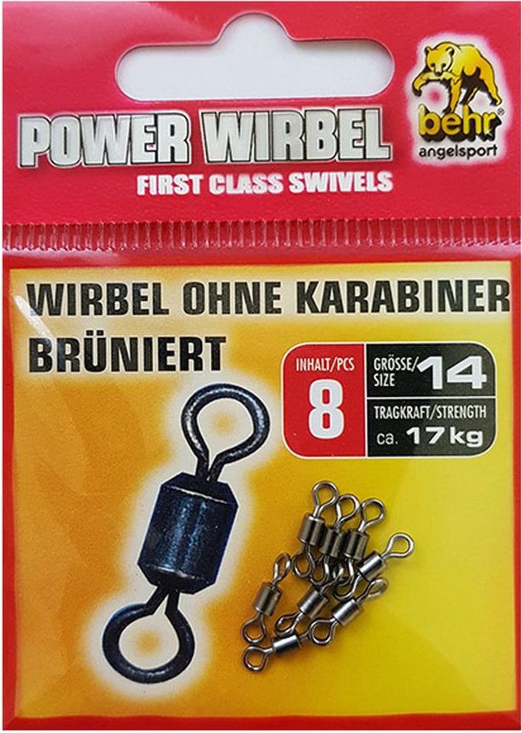 Behr Angelsport GmbH 8 Karpfen Wirbel Tönnchenwirbel Gr. 14