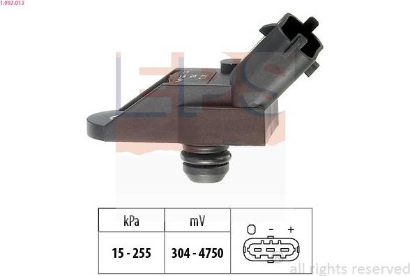 EPS Luftdrucksensor Höhenanpassung 1.993.013 für FIAT PUNTO (188)