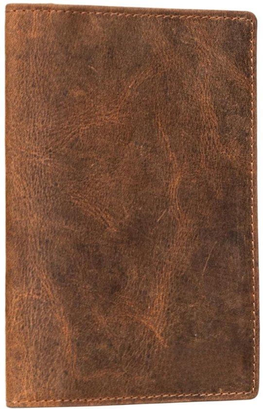 Famanu Reisetasche A6 - Vintage Design in Braun für Impfpass und Ausweise B0BT851B8D