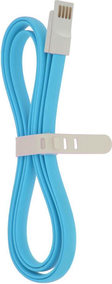 Blautel Daten-Kabel USB auf Micro-USB magnetisch, 120cm Länge, Blau USMFLA