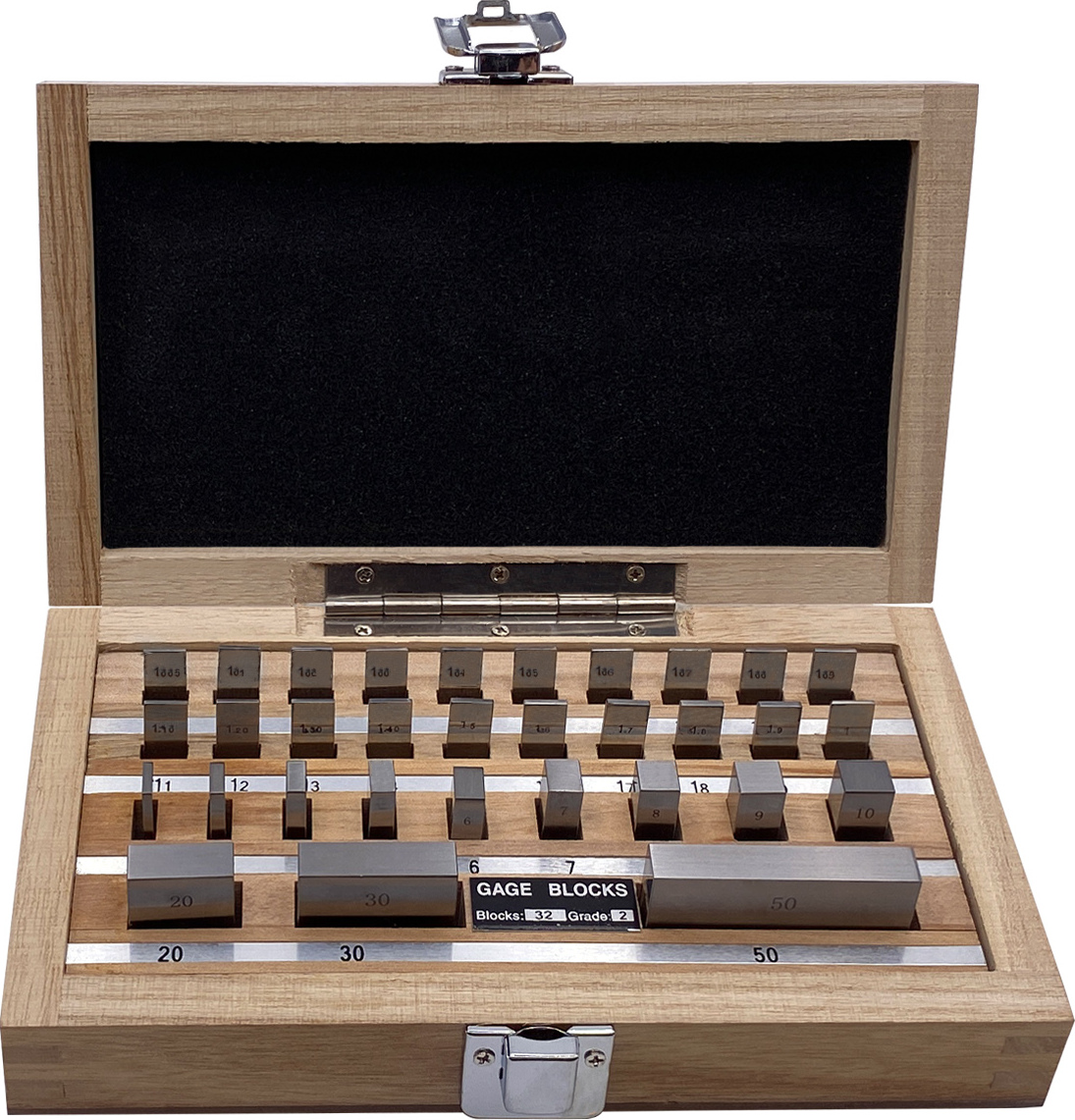PAULIMOT Parallel-Endmaß Set 32-teilig, Genauigkeitsklasse II, DIN 861 21012