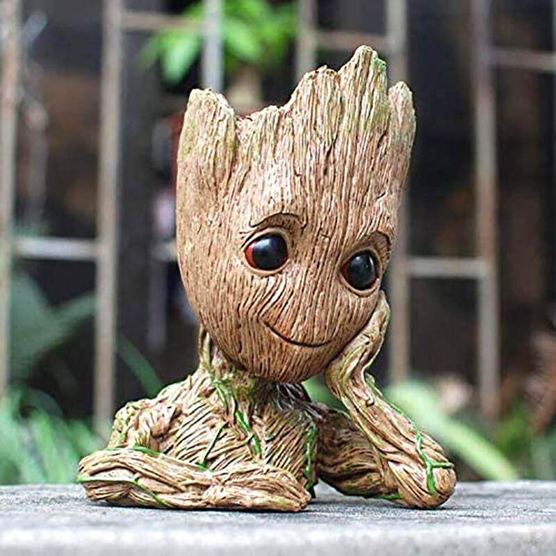 Guardians Of The Galaxy Baby Groot Figur PVC Stifthalter Blumentopf Pflanzkübel 