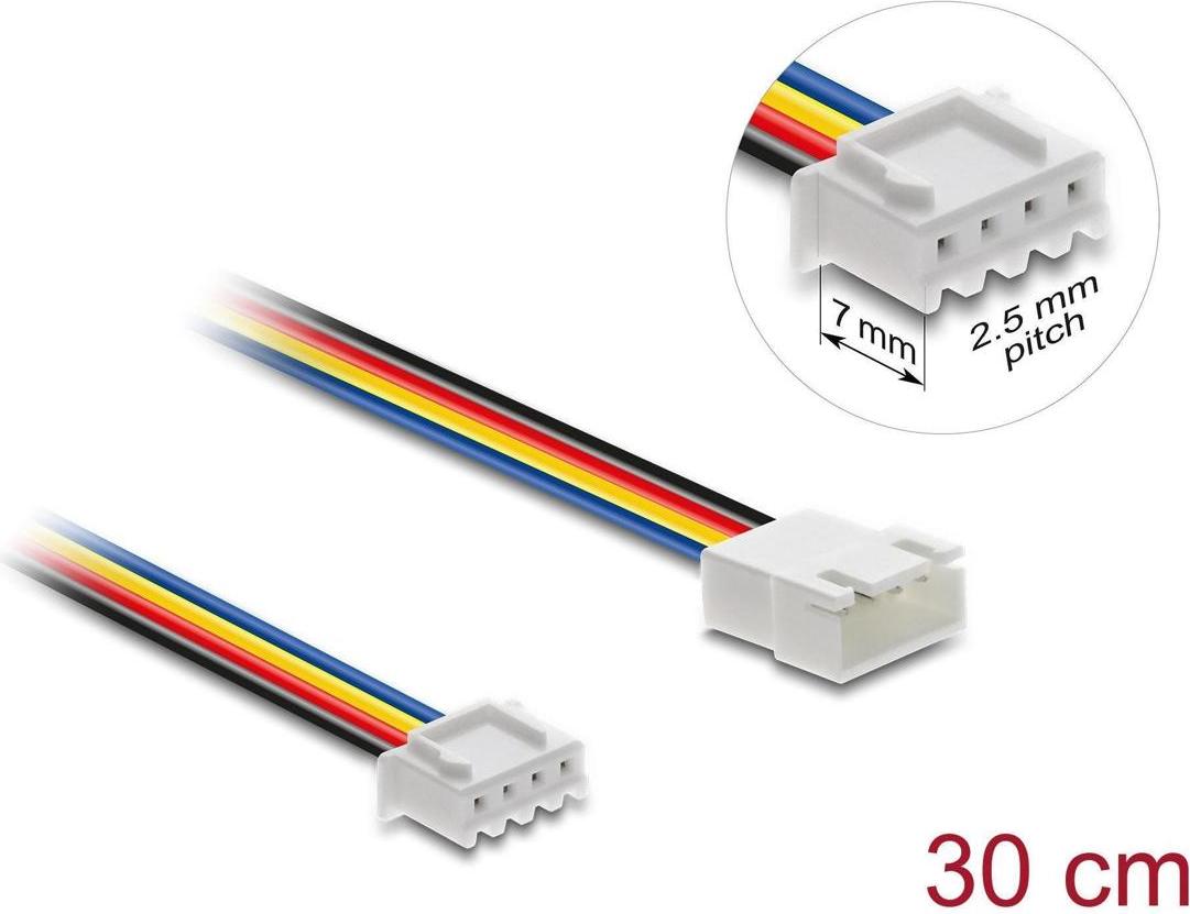 Delock Lfter Verlngerungskabel JST PWM Stecker, 30 cm 90868
