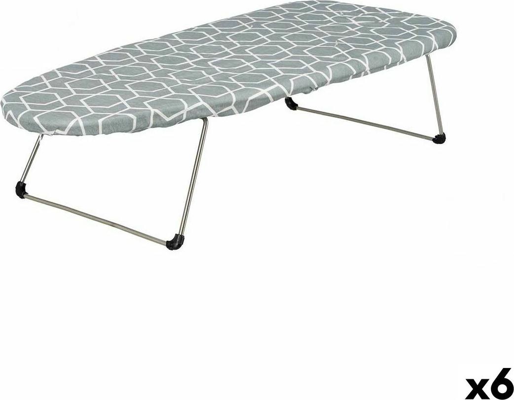 Bügelbrett Kipit Weiß Grau Metall Stoff Geometrisch Desktop (6 Stück) S3634060