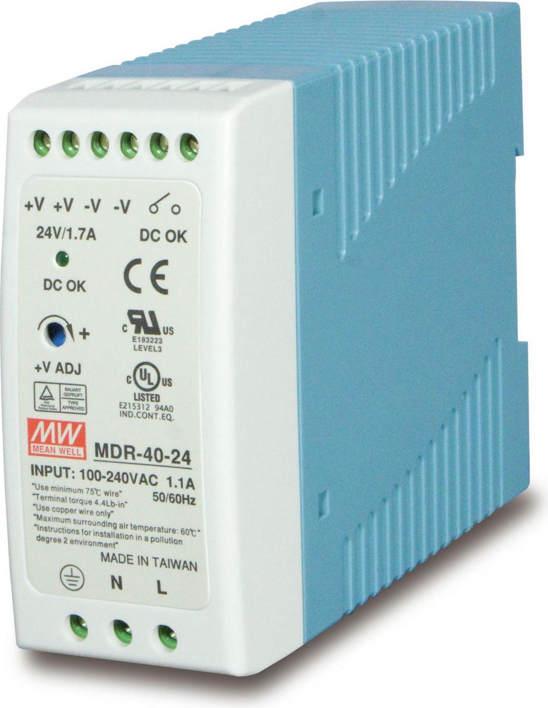 Planet Technology Corp. PWR-40-24 PLANET Din-Rail Power Supply (PWR-40-24) 40 watts, 24V, 1