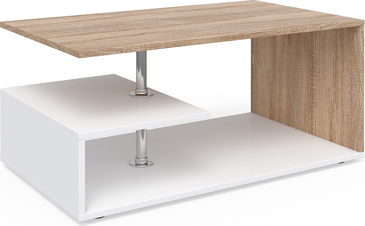 Couchtisch Vicco Guillermo Weiß/Sonoma 91 x 52.6 cm, Model 28279