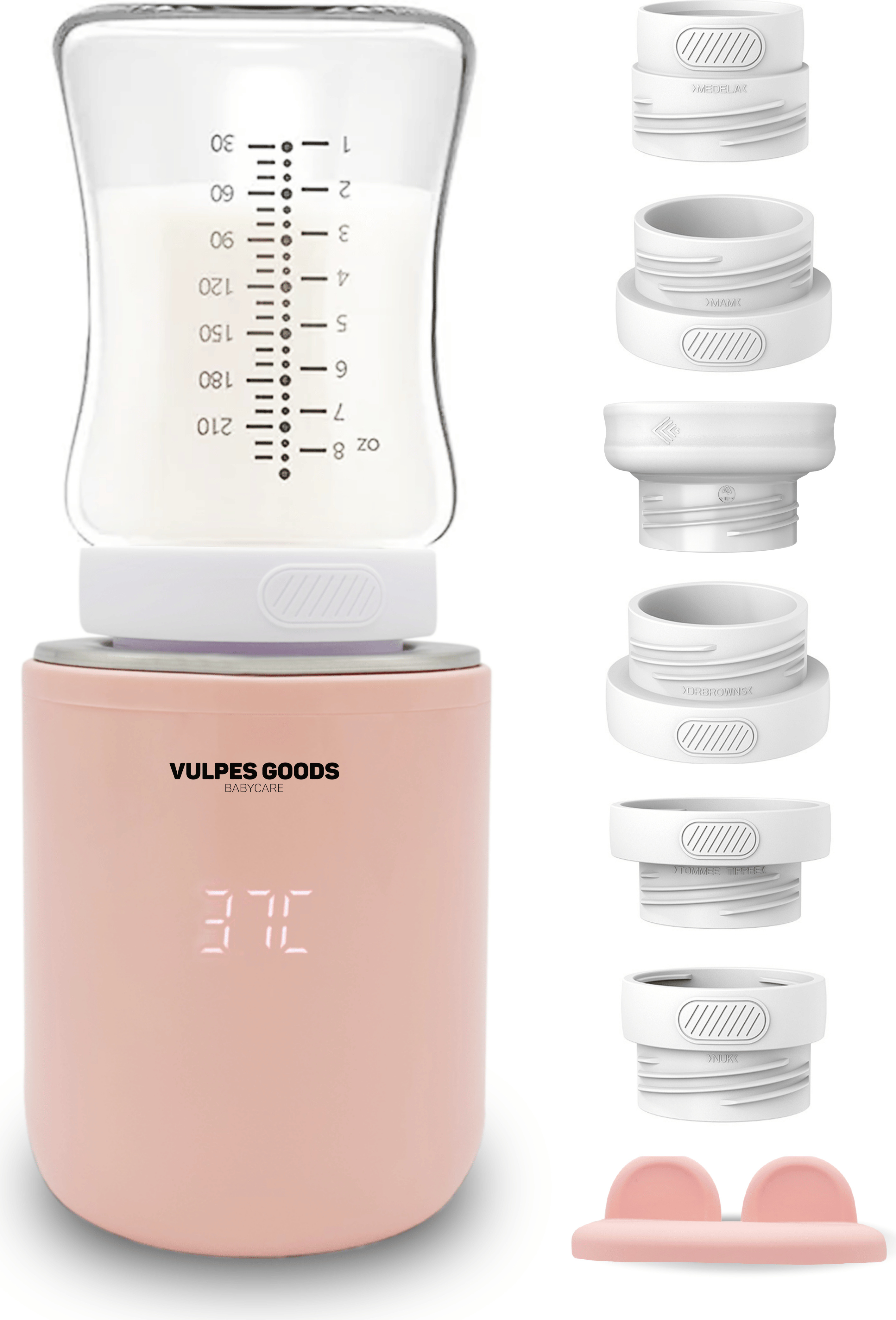 Afenau Tragbarer Flaschenwärmer - 6000 MAh Akku Mit 6 Temperaturstufen Für Unterwegs