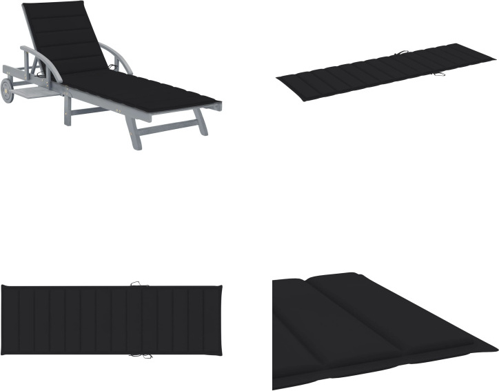 vidaXL Lehátko s opierkou Akáciové masívne drevo - Lehátko - Lehátka - Drevené ležadlo - Drevené ležadlá