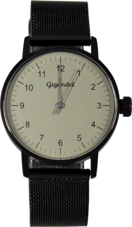 Gigandet Armbanduhr Quarz Damen Edelstahl Schwarz Grau G27-017