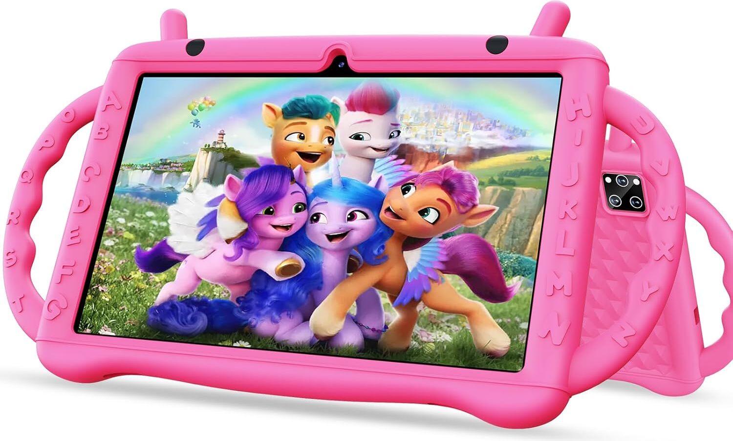Semeakoko Kinder Tablet 10 Zoll, 2024 Kinder Tablet, Android 14 Octa-Core 2.0 GHz, GB RAM + 64 ROM (TF 1TB), WiFi, Bluetooth, Dual Kamera,