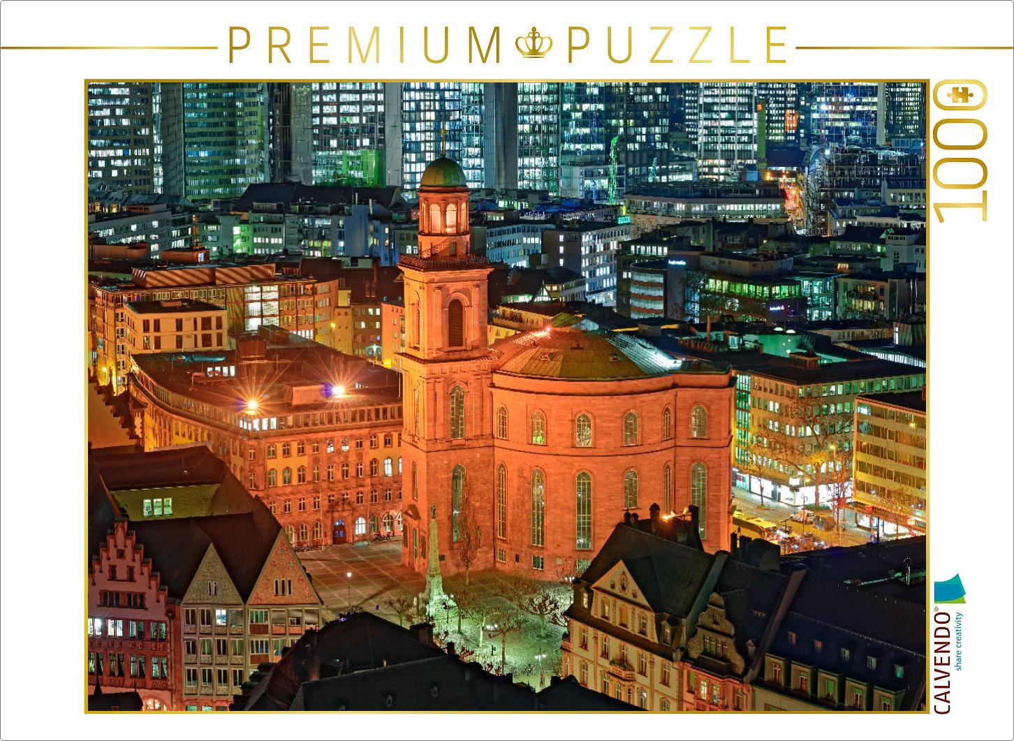 CALVENDO Puzzle Das erste deutsche Parlament tagte 1848 in der Frankfurter Paulskirche 1000 Teile Puzzle quer | 1000 Teile Lege-Größe 64x48cm Foto-Puzzle für glückliche Stunden