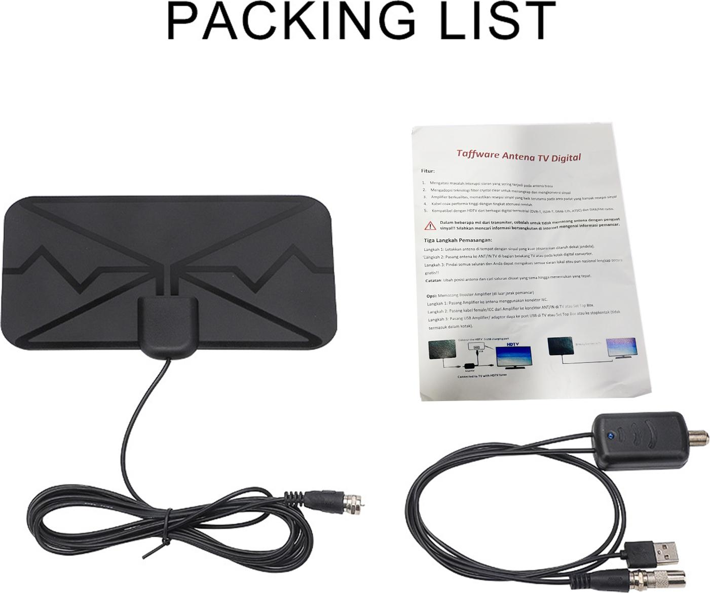 digitálna vnútorná televízna anténa 4K so zosilňovačom signálu Digitálna televízna anténa DVB-T HD pre viac kanálov