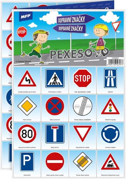 Pexeso MFP 3xA4 Verkehrsschilder