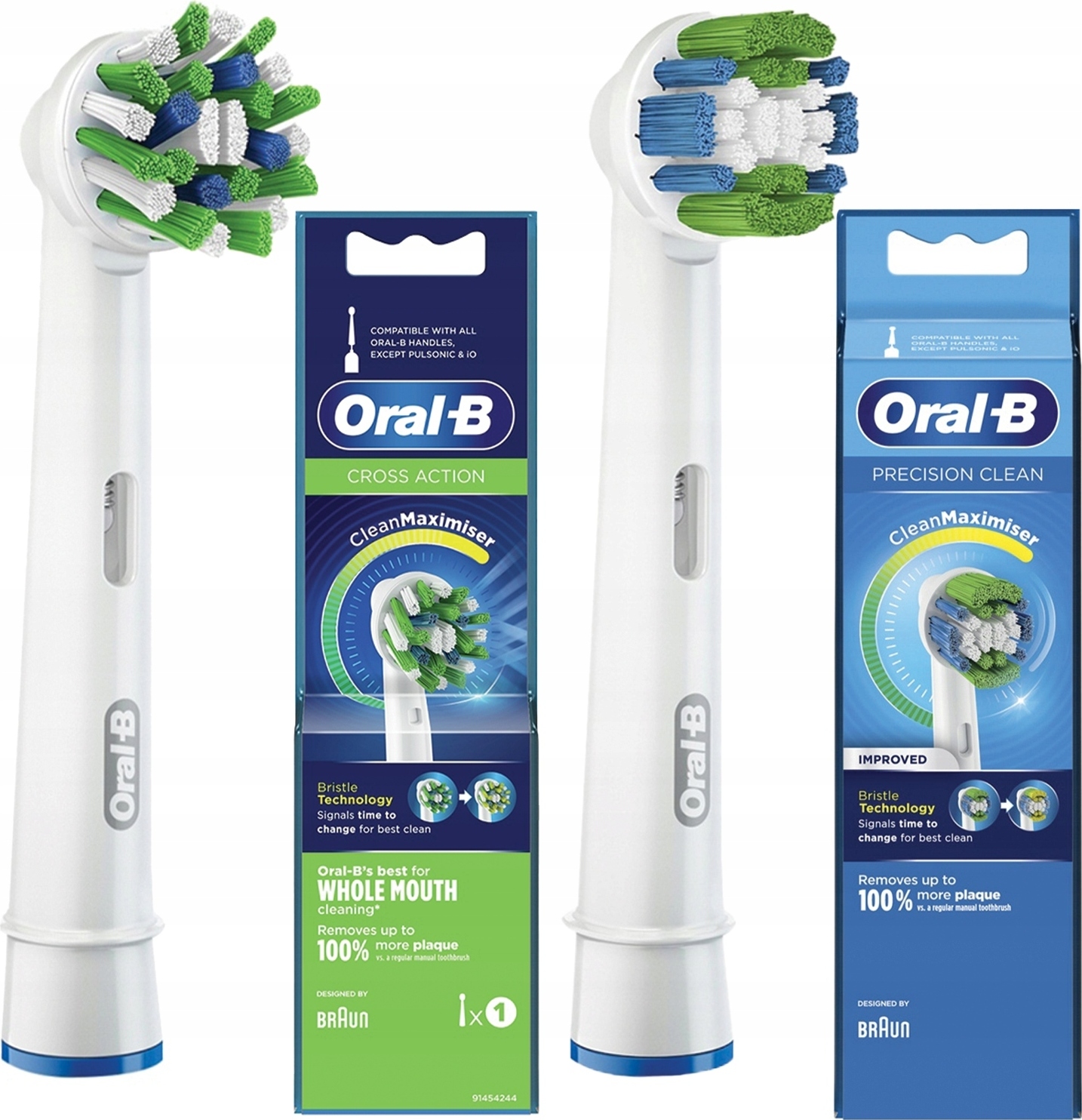 2 Końcówki Oral-B Cross Action Precision Clean