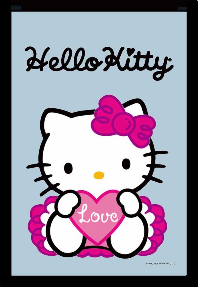 Hello Kitty - Blume - Bedruckter Spiegel - 20x30