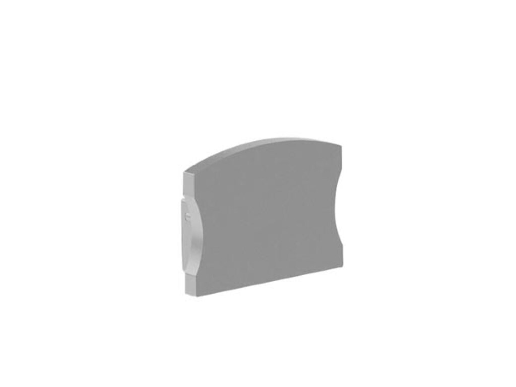 LEDsON ALU-ENDKAPPE FÜR LED-PROFIL 'SLW15' - OHNE KABELLOCH - SILBER EC-SLW15-H3