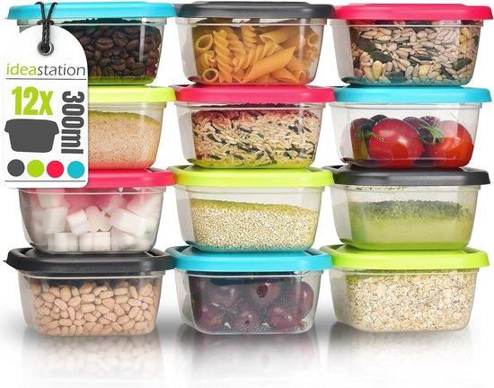 OEM Bunte Vorratsdosen 12 Stück 300ml stapelbar mit Deckel 2026