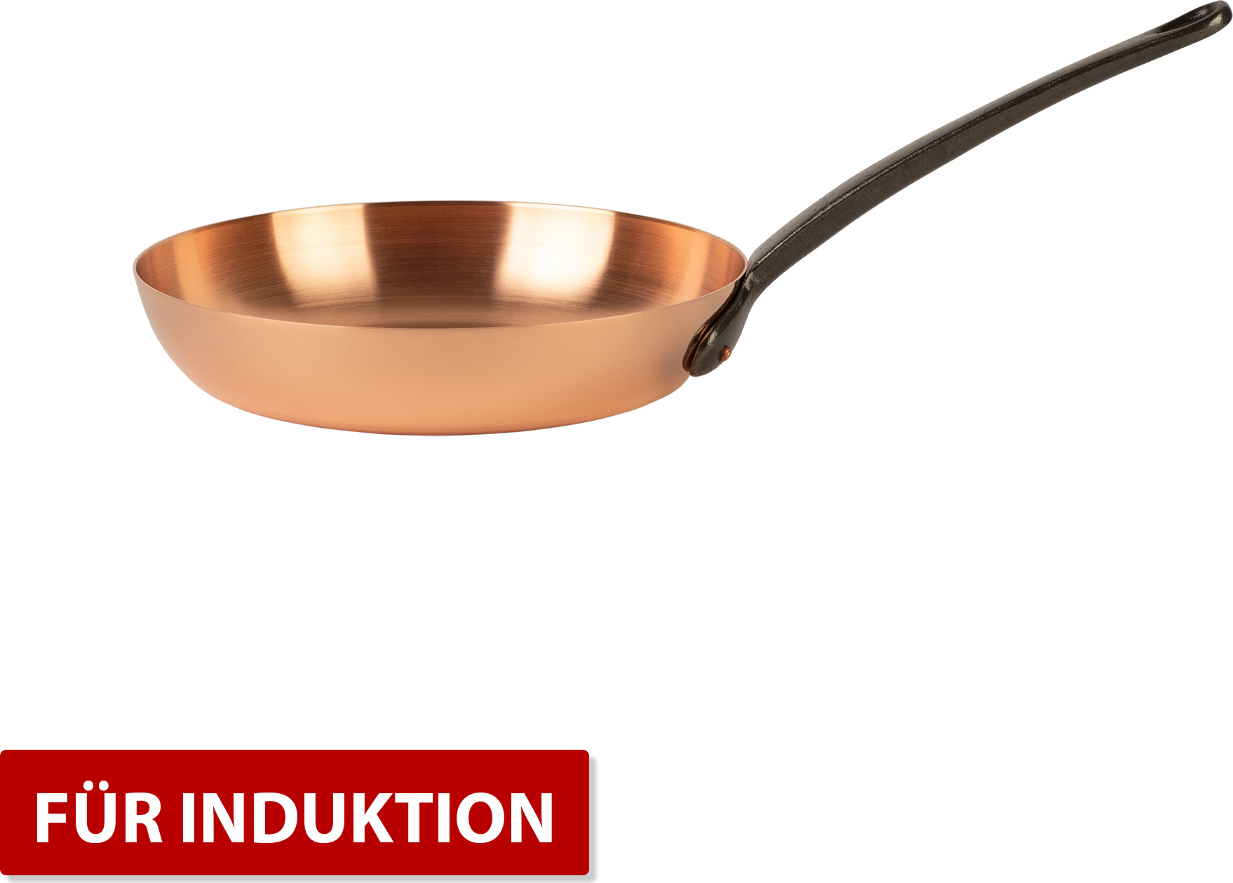 Cuisine Romefort Reine Kupferpfanne Ø 24 cm geeignet für den Induktionsherd CR-2624