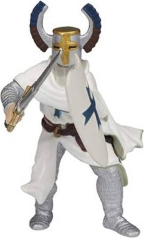 Papo 39758 - Figur eines Ritters mit Helm, Farbe Blau PAPO Altersbereich: +3 Jahre alt