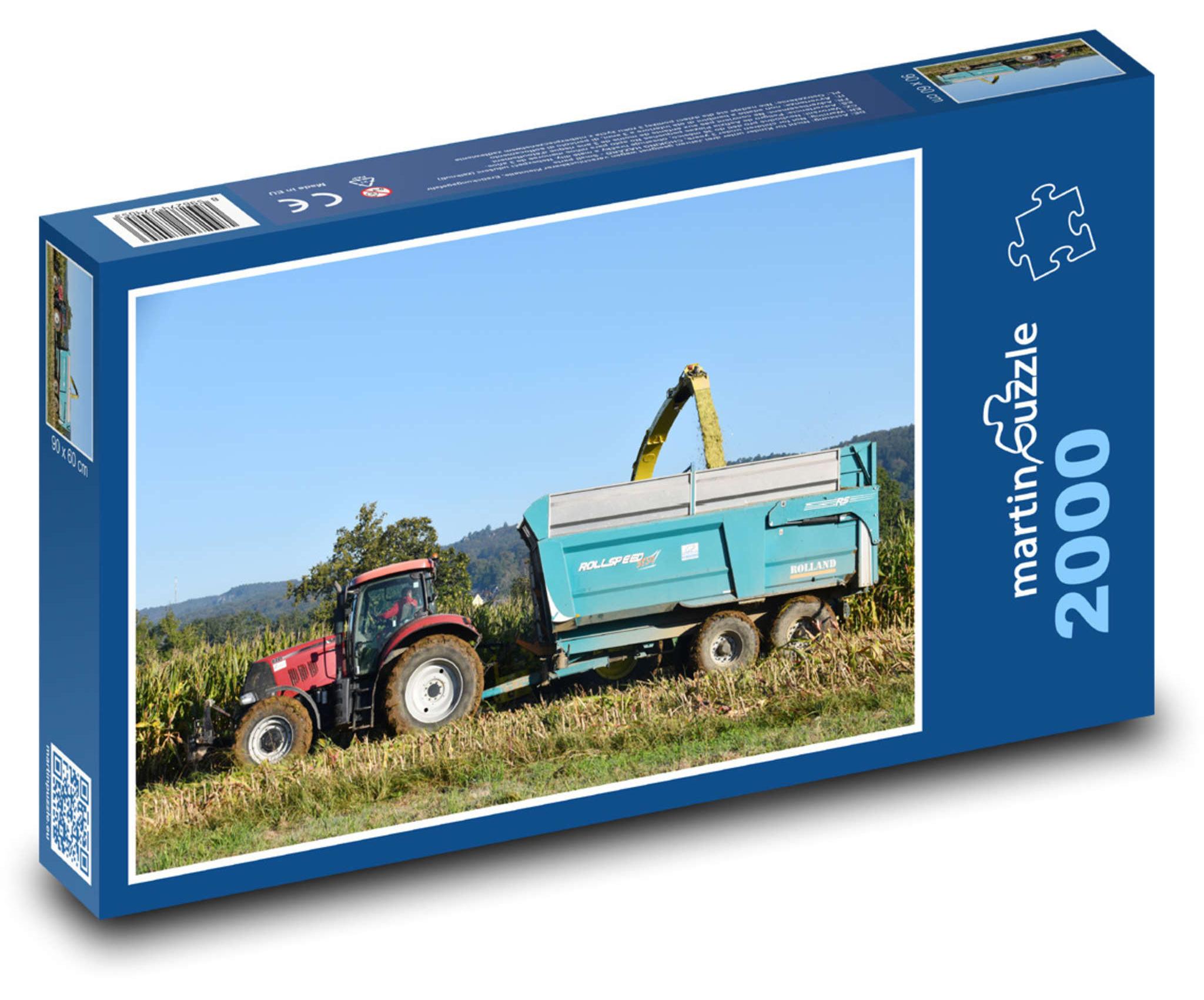 MCprint Puzzle 2000 Traktor und Maisernte - martinpuzzle