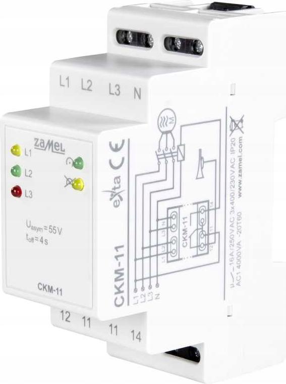 Phasenfolge- und Phasenverlustsensor Zamel CKM-11 16A