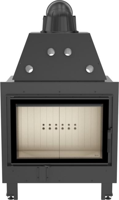 Oceľový krb KRATKI MBO 15 kW Ø 200 samozatváracie dvierka