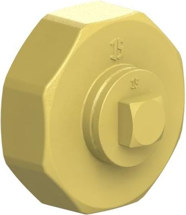 Js Abschlusskappe Rechts, Wasser- Zufuhr Von Li.,1 1/2",Eing.1 1/4"