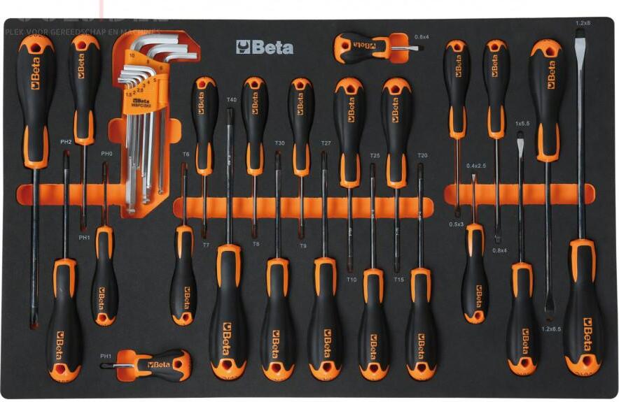 hbm Beta 7 Werkzeugwagen zum Beladen, orange, 240-teilig, 2400S O7/E-S 17198