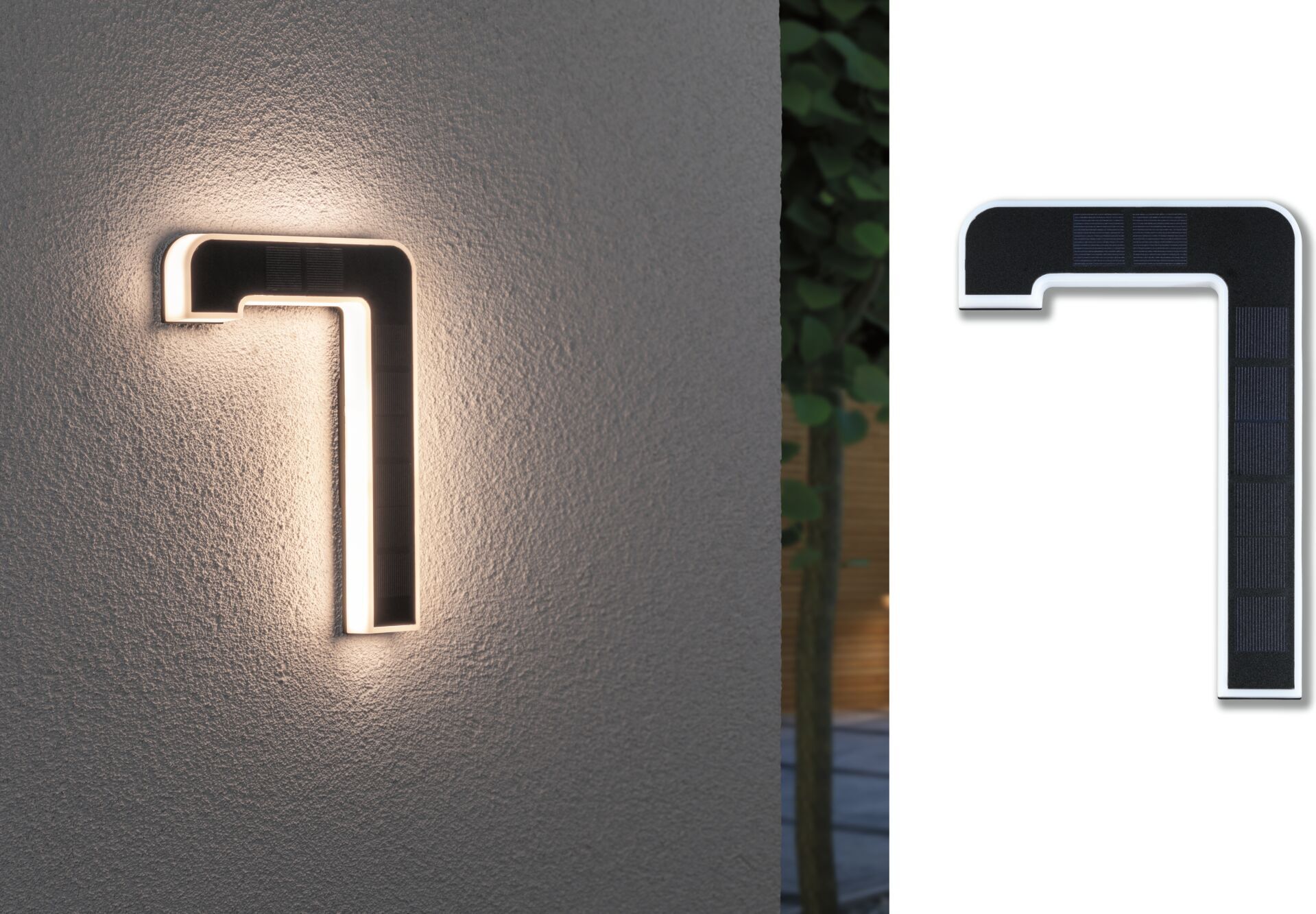 Paulmann Solar LED Hausnummernleuchte Nummer 7 79848