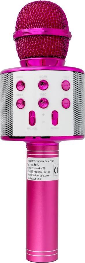 Multimediálny karaoke mikrofón CR58S HQ rosa