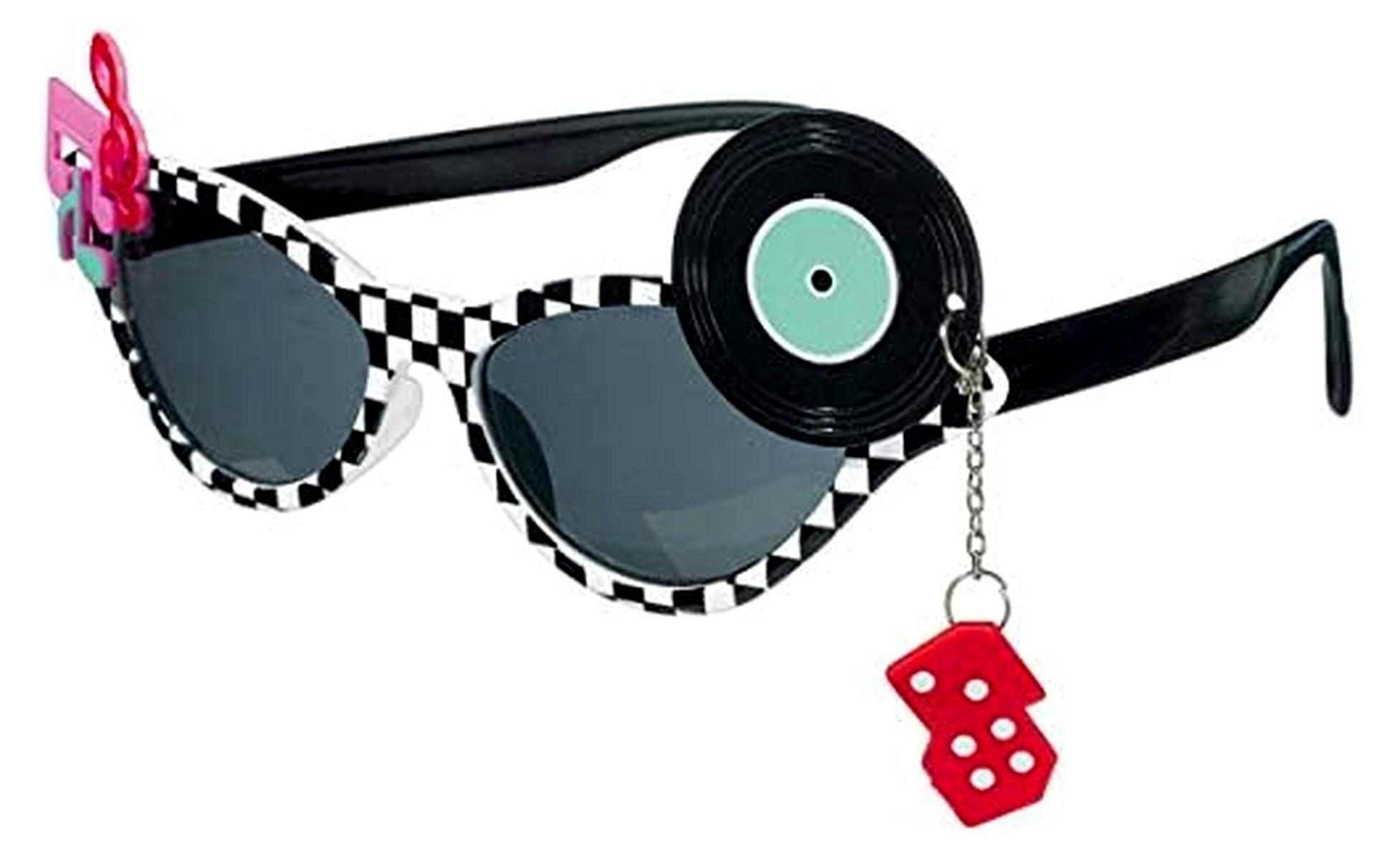 Markenlos Getönte Brille mit bunten Akzenten