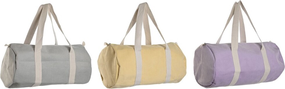 Damen Handtasche Home ESPRIT Gelb Grau Lila 50 x 26 x 26 cm (3 Stück) S3057969