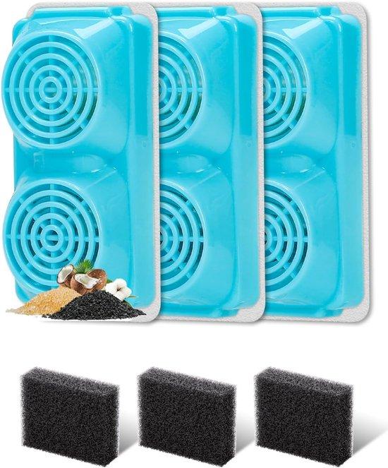 OEM Filtre für Hunde - Ersatzfilter für 3,2 L Batteriebetriebene Hunde-Trinkstelle, 3 Filter und 3 Schwämme, kohlensaurstofffilter für Hunde-Trinkstelle im Haus 2026