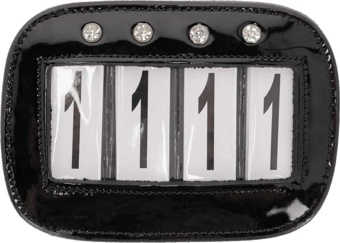 QHP-Startnummern Quatro (2er-Pack), Farbe:schwarz QHP-2237-ZW-0