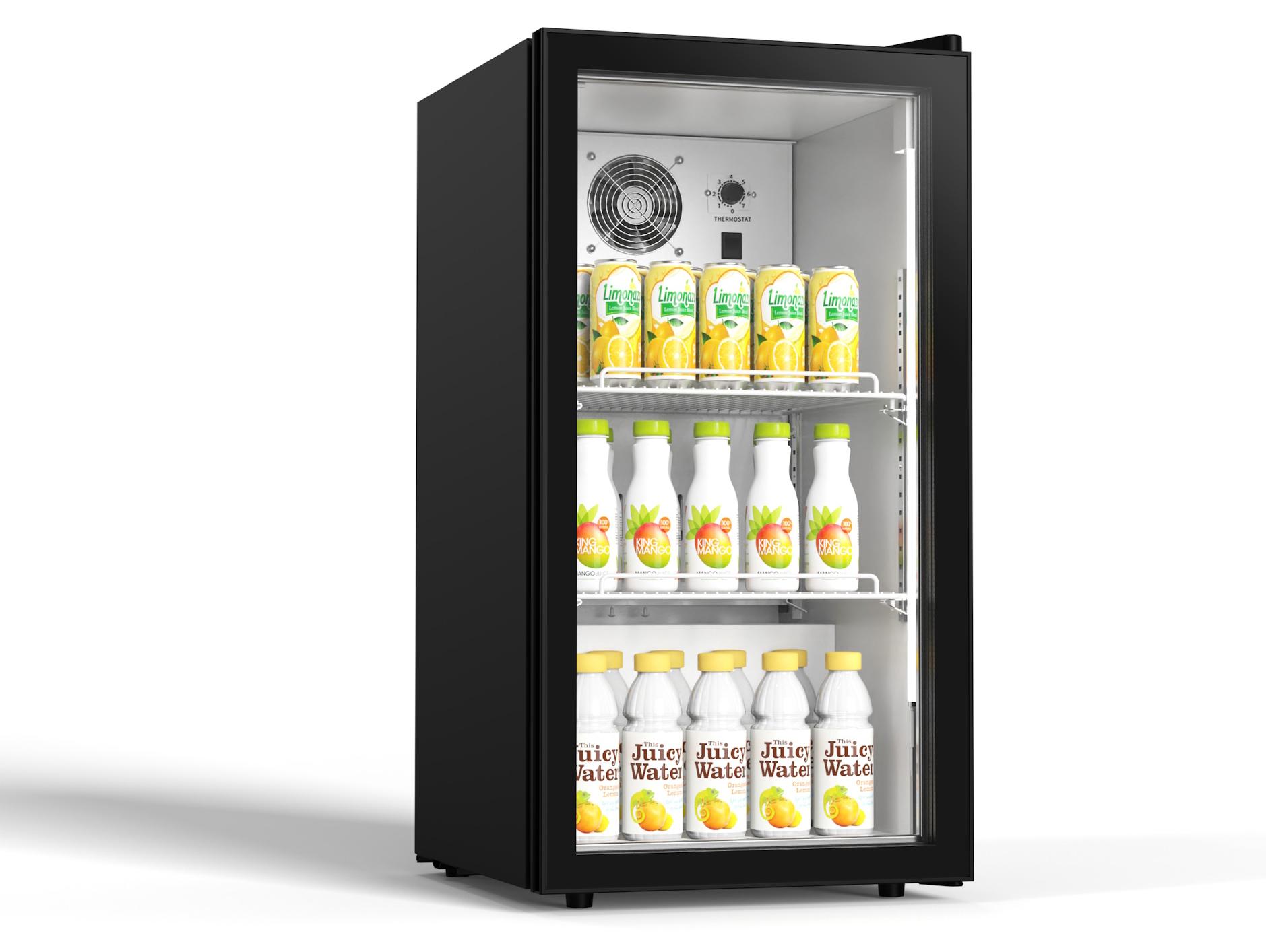 Kühlvitrine GZ 110G, 110 Liter Volumen, 46 cm Breite, 90 cm Höhe