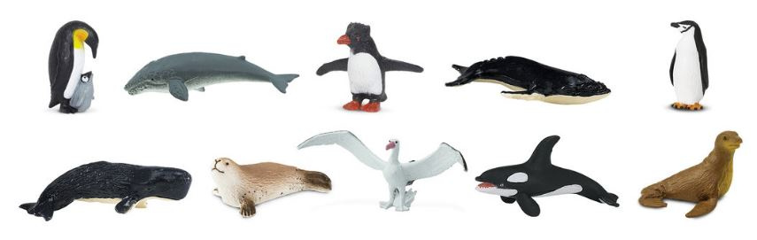 Safari Ltd 100113 Antarktis (10 Minifiguren) Serie Themengebiet