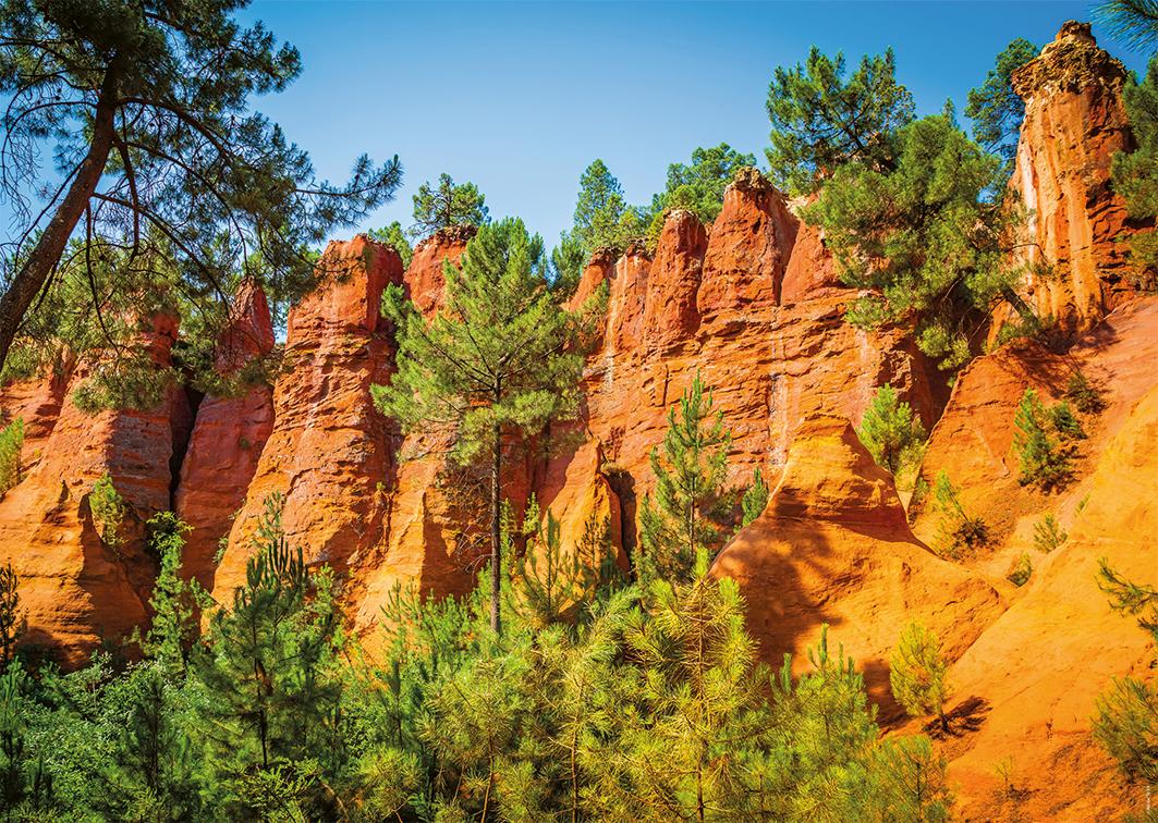 Nathan Puzzle Französische Regionen - Ochre Trail Roussillon 1000 Teile 02007