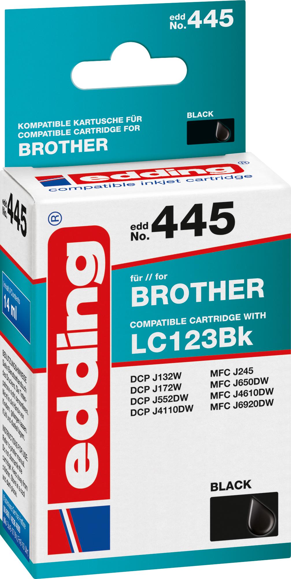 Edding EDD-445, Čierna, 18 ml, 1 kusov, 705 strany, Balenie po jednom kuse