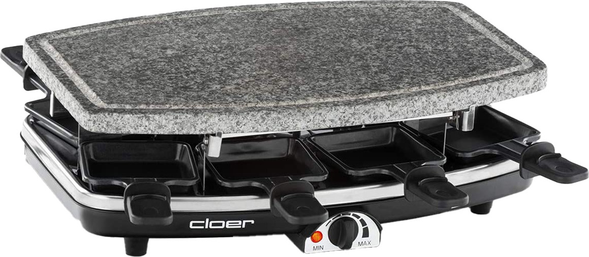 Cloer 6430 - Raclette/Heißer Stein schwarz Raclette