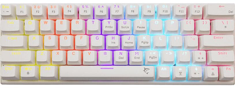 White Shark mechanische Gaming-Tastatur WAKIZASHI 2, blau SW, US-Layout, weiß (GK-002221V2) WAKIZASHI-2-US-W-BLU