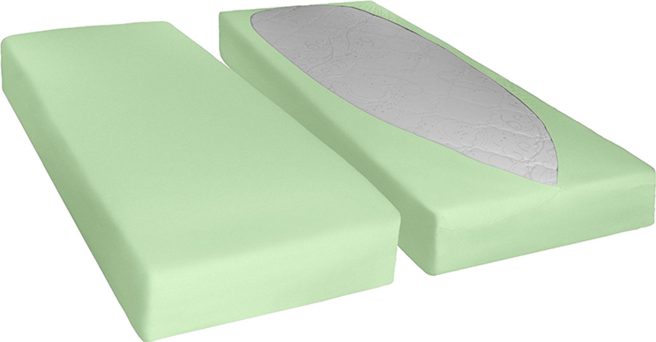 Bellatex Schnellspannfolie mit Gummizug - 90x200x20 - grün